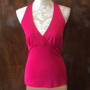 NWOT, Petra size M halter top in fuchsia